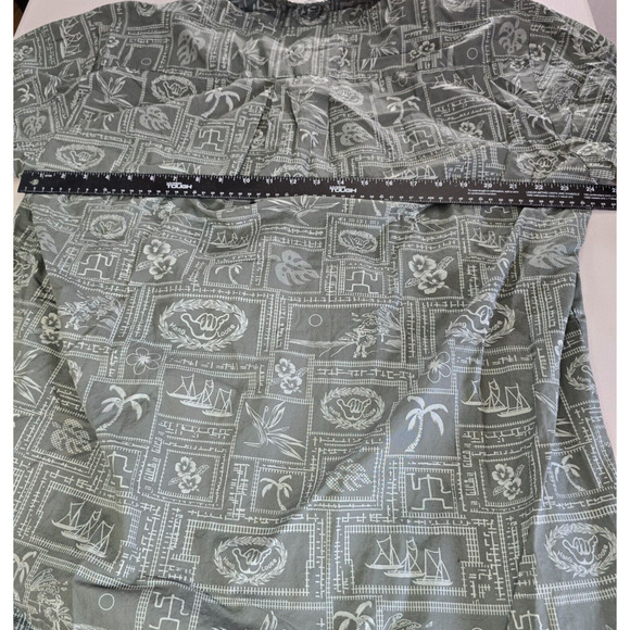 Palmwave Hawaii Shirt Men's 2XL Green Buttons Hang Loose Hawaiian Short Sleeve - Picture 6 of 14